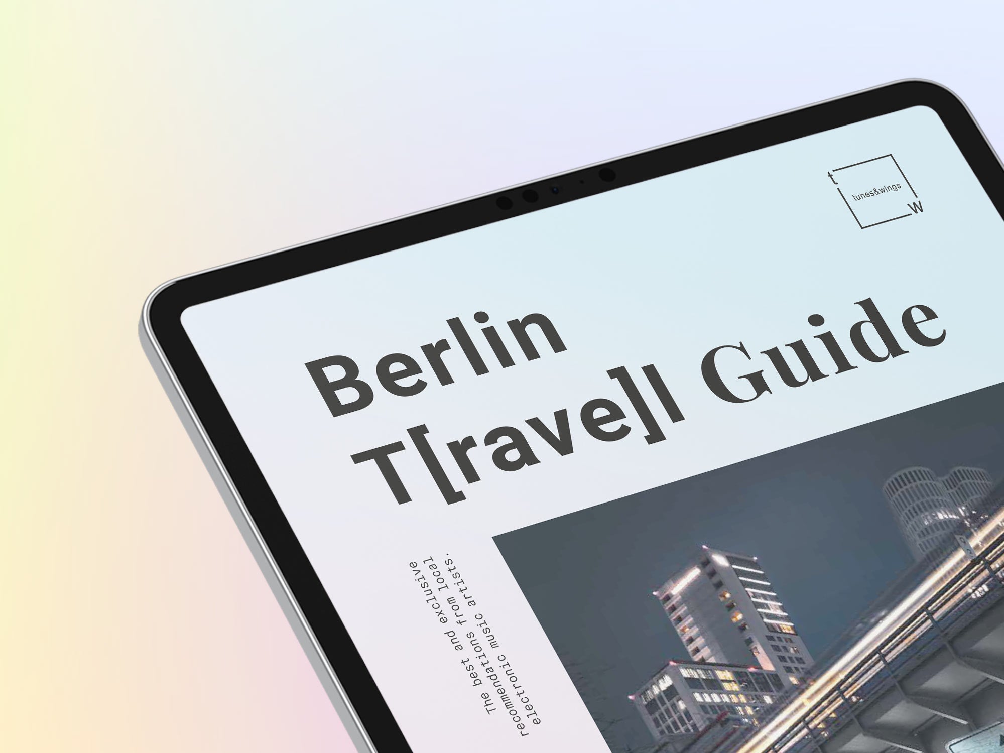 Berlin T[rave]l Guide – digital